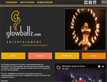 Tablet Screenshot of glowballz.com